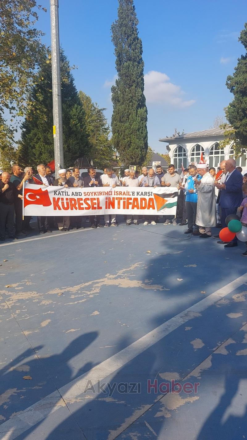 Akyazılı STK'lar İsrail vahşetini protesto etti