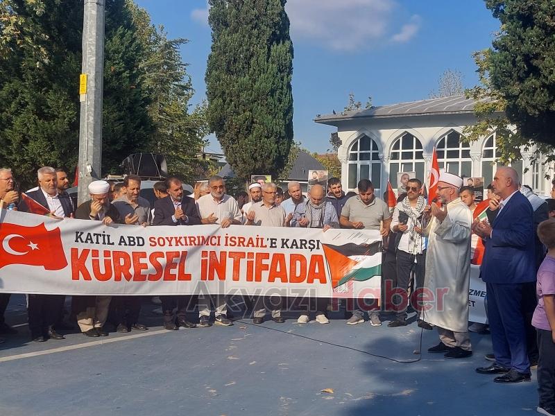 Akyazılı STK'lar İsrail vahşetini protesto etti