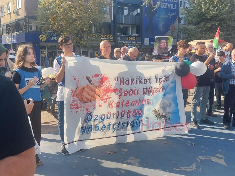 Akyazılı STK'lar İsrail vahşetini protesto etti