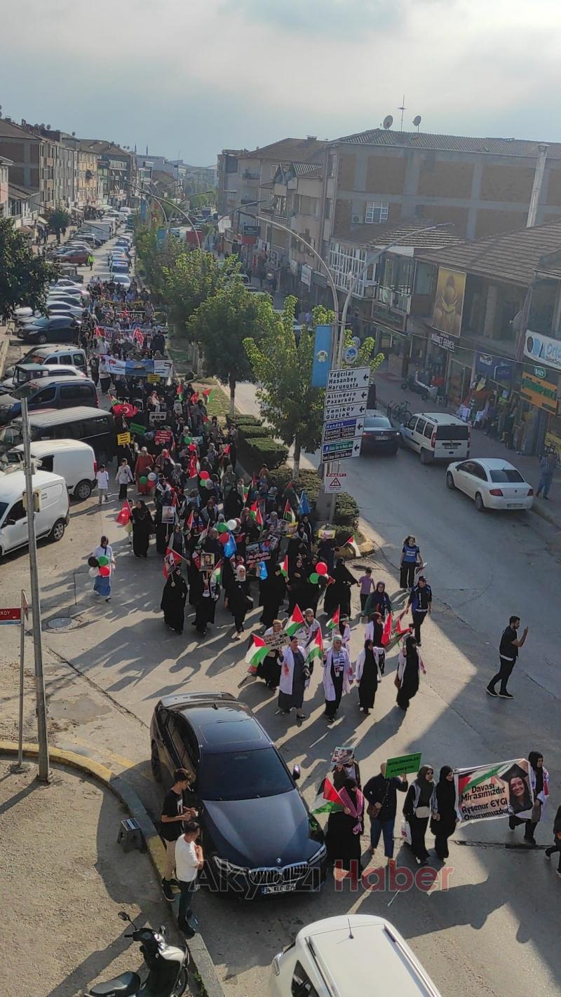 Akyazılı STK'lar İsrail vahşetini protesto etti