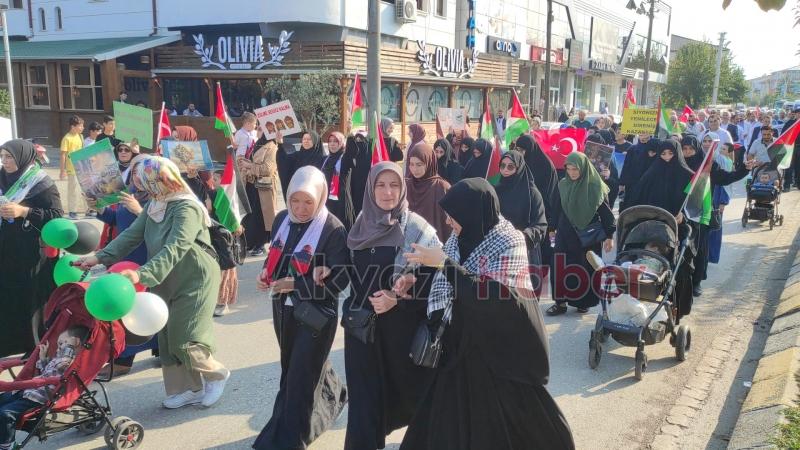 Akyazılı STK'lar İsrail vahşetini protesto etti