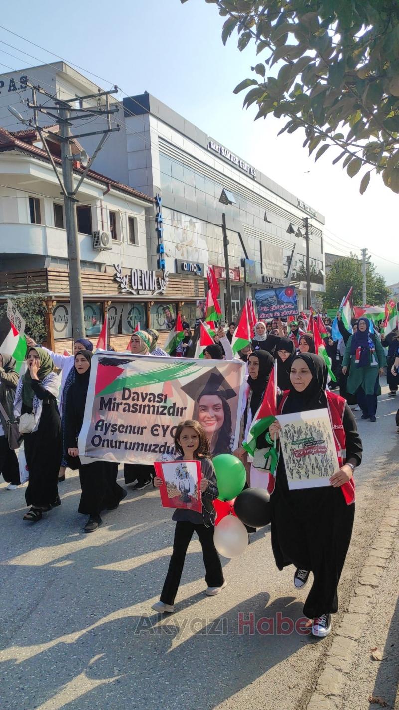 Akyazılı STK'lar İsrail vahşetini protesto etti
