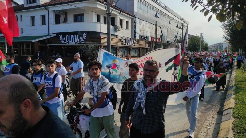 Akyazılı STK'lar İsrail vahşetini protesto etti