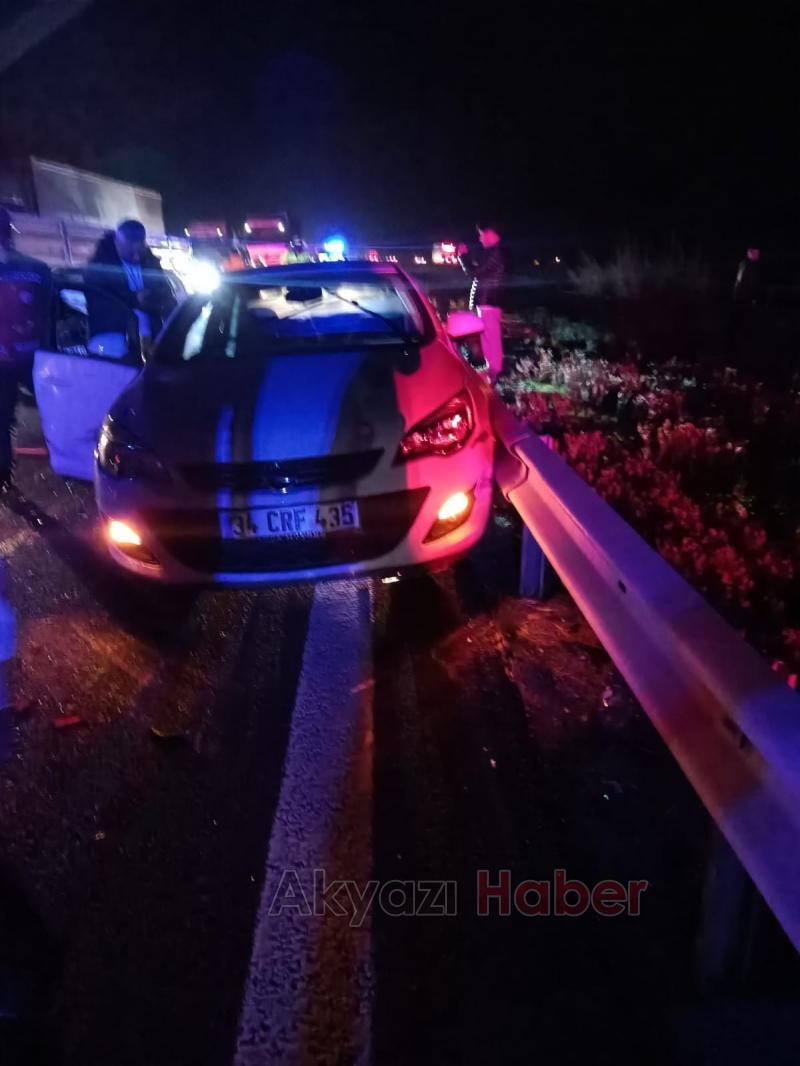 TEM'de zincirleme kaza: 4 yaralı