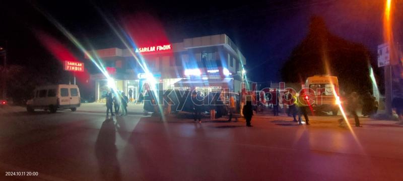 Akyazı da feci kaza 4 yaralı