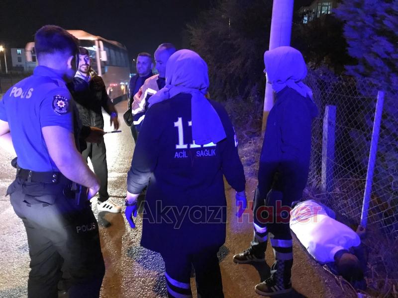 Alkol alıp yol kenarında sızıp kaldı