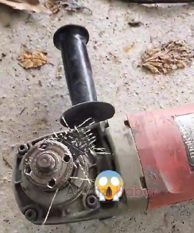 Spiral taşı tavandaki saca saplandı