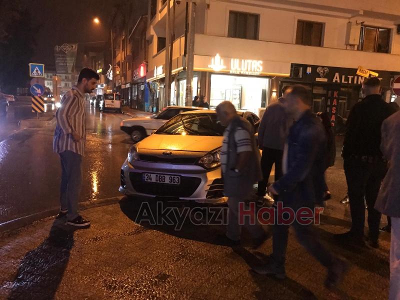 Akyazı da korkutan kaza