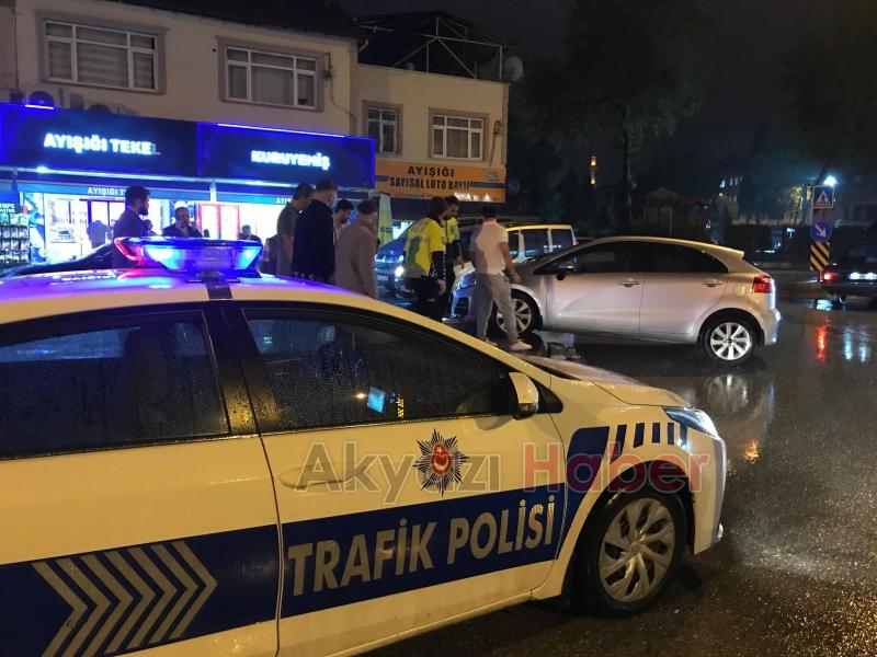 Akyazı da korkutan kaza