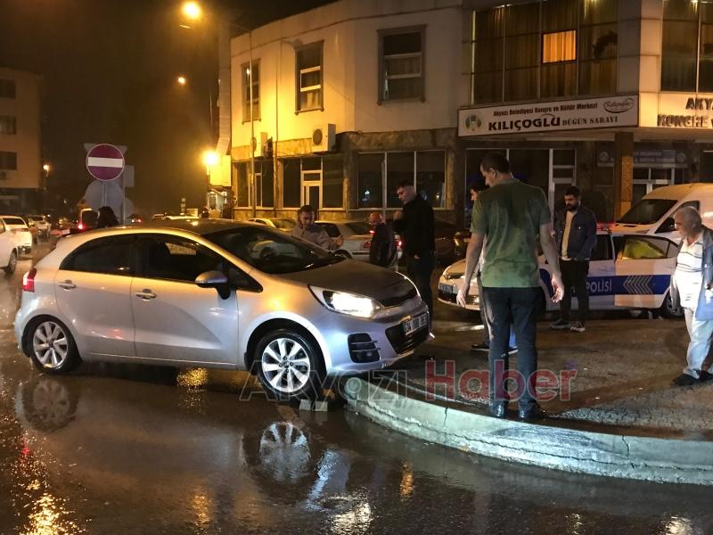 Akyazı da korkutan kaza