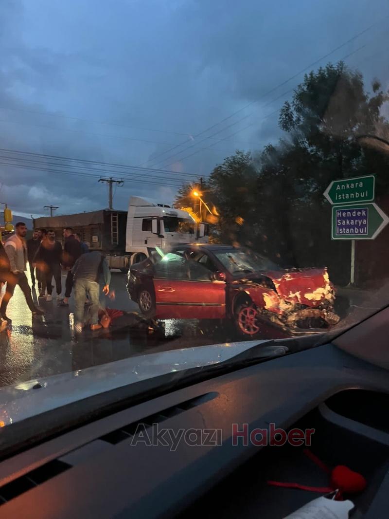 Hendek te feci kaza 4 yaralı