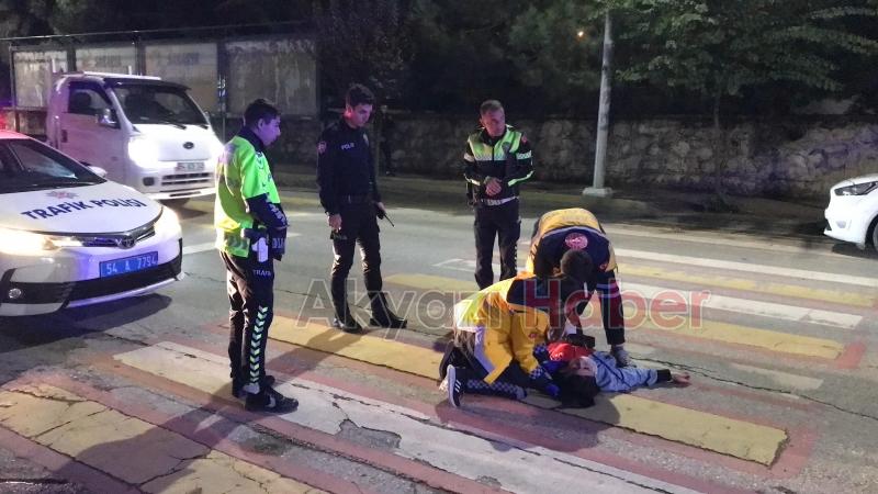 Elektrikli bisikletten düşen kadın yaralandı