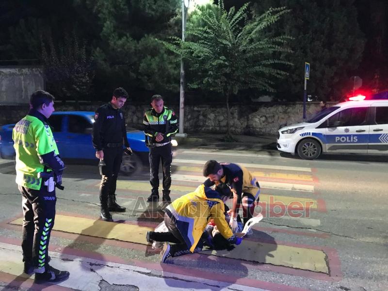 Elektrikli bisikletten düşen kadın yaralandı