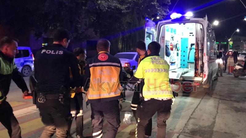 Elektrikli bisikletten düşen kadın yaralandı