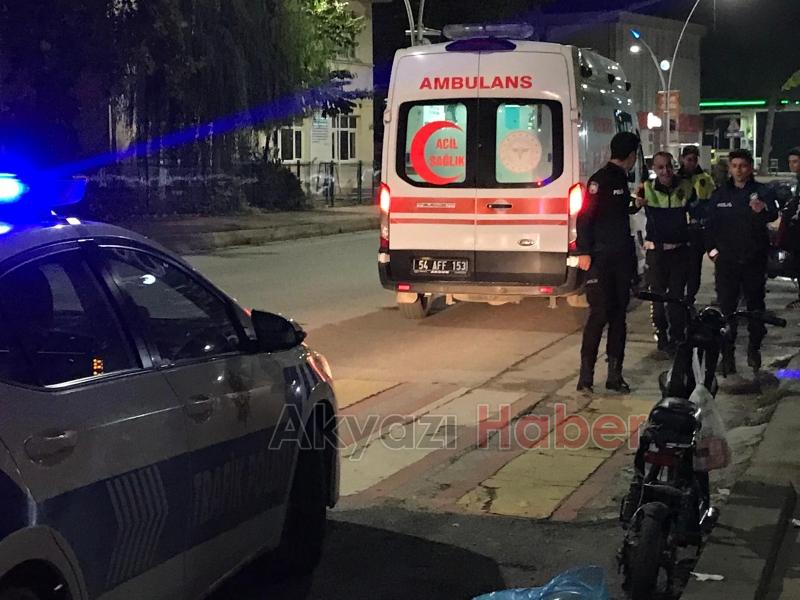 Elektrikli bisikletten düşen kadın yaralandı