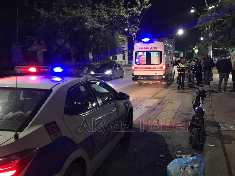 Elektrikli bisikletten düşen kadın yaralandı