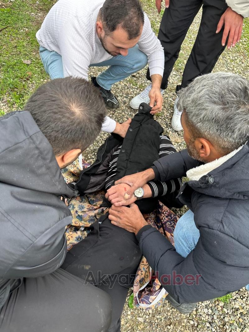 Otomobil dereye uçtu 1 yaralı