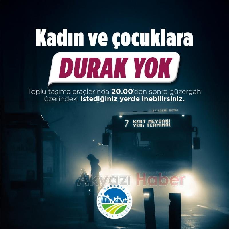 Sakarya'da toplu taşımada kadın ve çocuklar için yeni karar