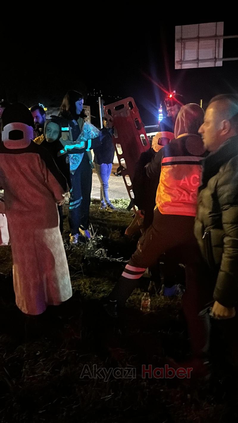 Küçücek kavşağında kaza 3 yaralı