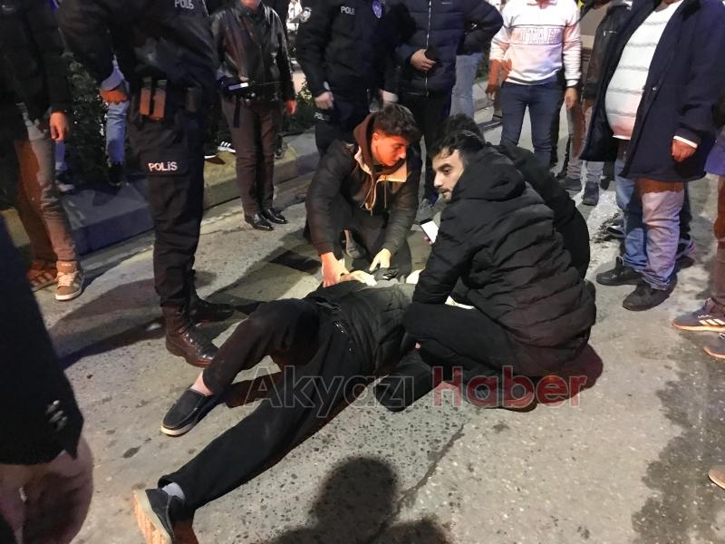 Bisikletlinin çarptığı yaşlı adam yaralandı