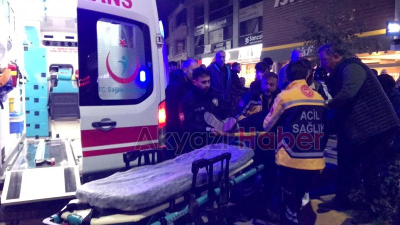 Bisikletlinin çarptığı yaşlı adam yaralandı