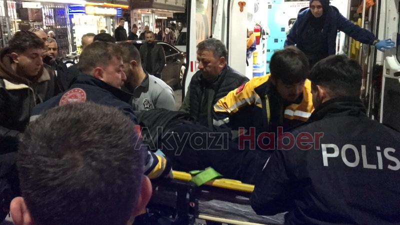 Bisikletlinin çarptığı yaşlı adam yaralandı