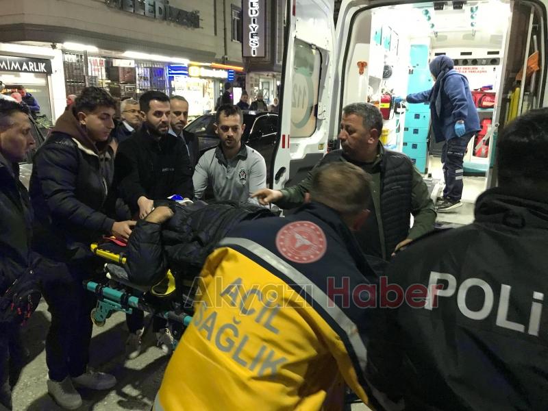 Bisikletlinin çarptığı yaşlı adam yaralandı