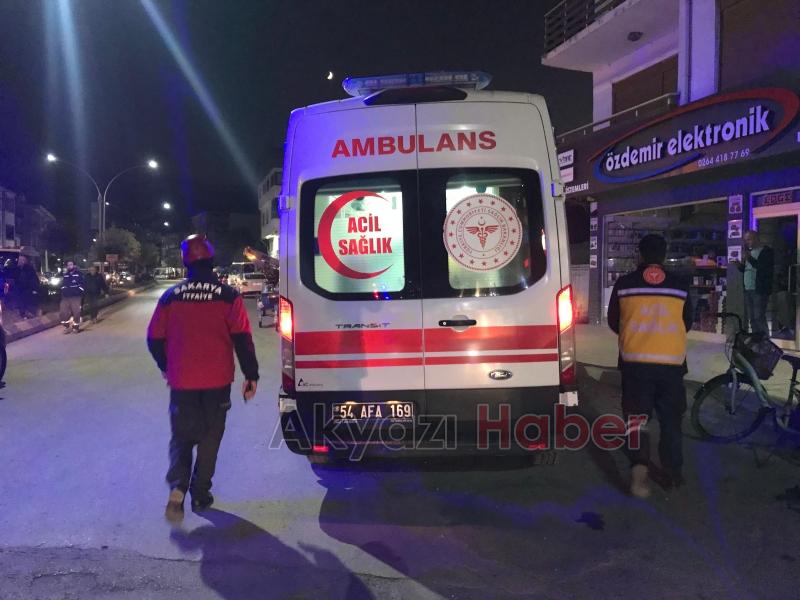 Akyazı da zincirleme kaza 2 yaralı