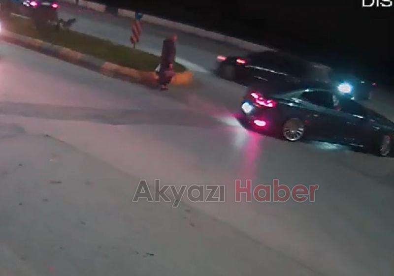 2 kişinin yaralandığı kaza kamerada