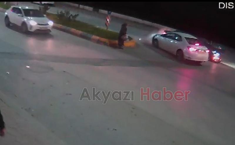 2 kişinin yaralandığı kaza kamerada