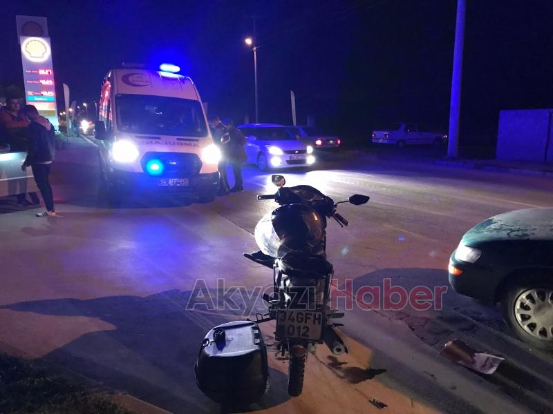 Kasisle önlem alınan caddede kaza