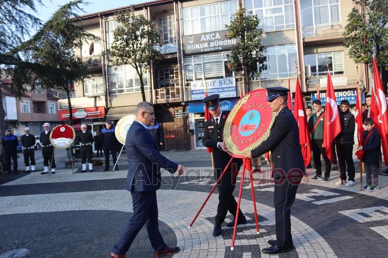 Akyazı da Büyük Önder Atatürk törenle anıldı