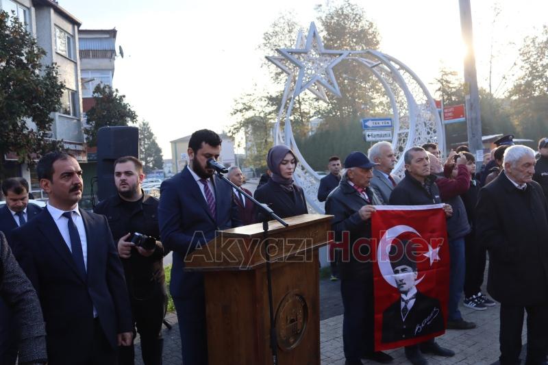 Akyazı da Büyük Önder Atatürk törenle anıldı