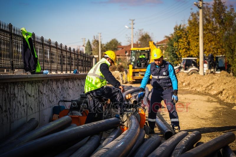 Karacasu Caddesi’nne içme suyu ve yağmur suyu hattı