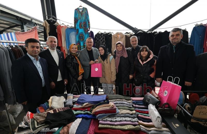 Camili-Karaman Pazar Yeri'nde Giyim ve Kumaş Pazarı açıldı