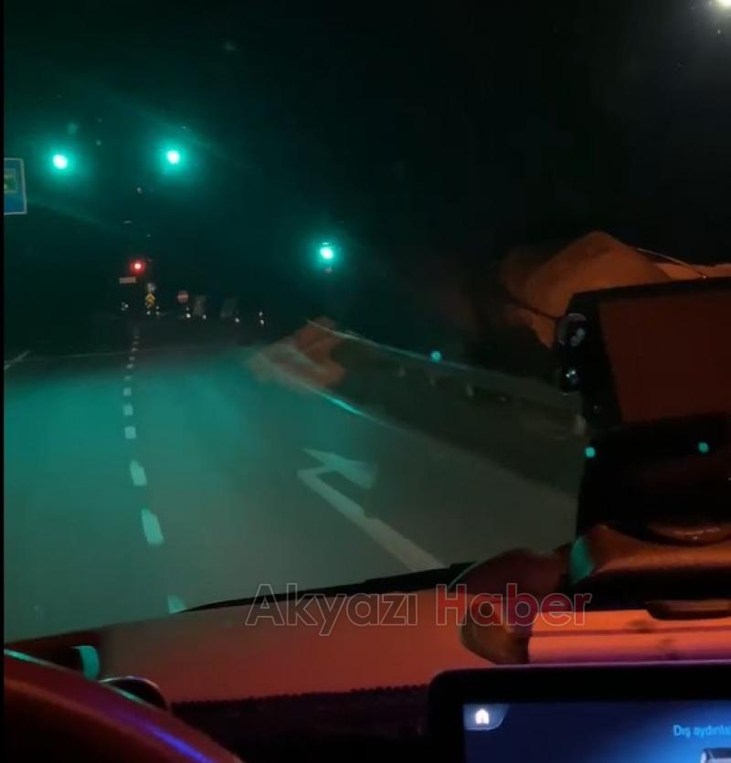 TEM Akyazı girişleri bir hafta süreyle trafiğe kapatıldı