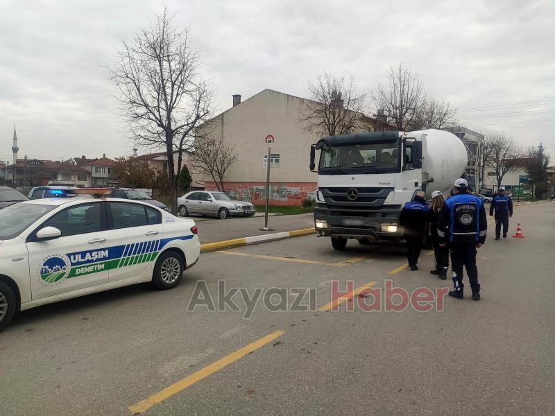 Sakarya'da ağır tonajlı araçlara yönelik denetim