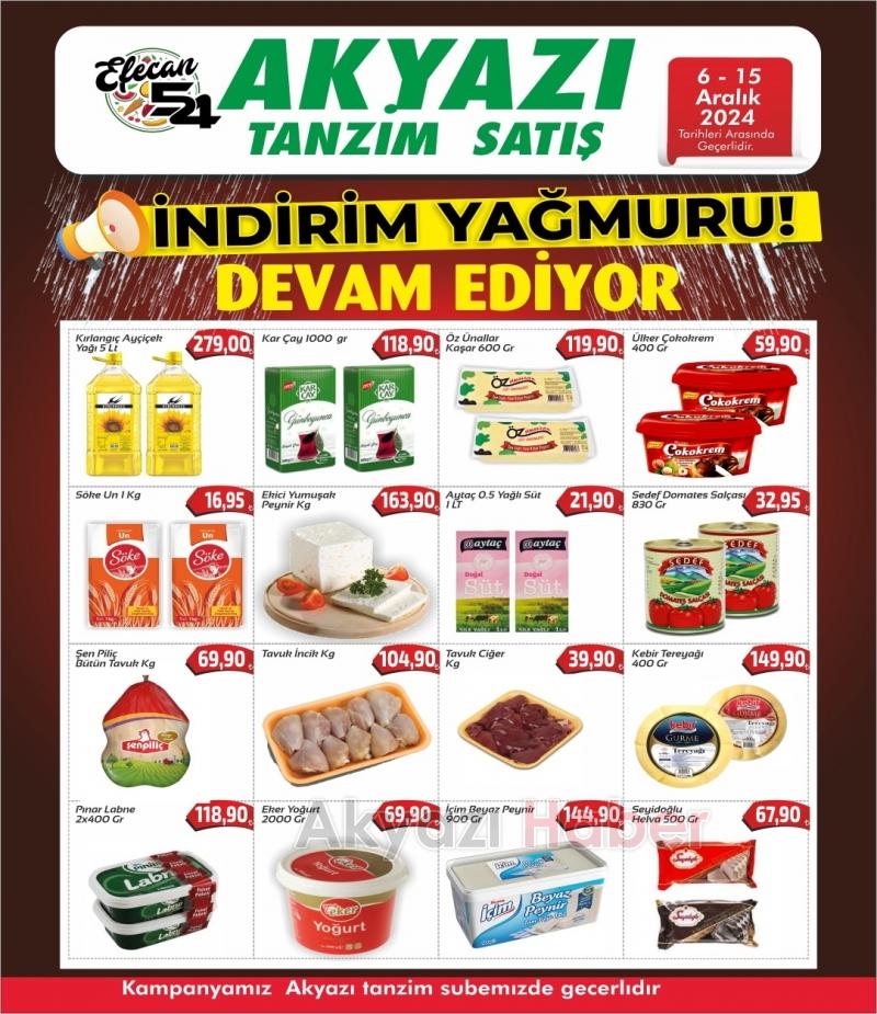 Akyazı Efecan Tanzim Satış’tan İndirim Yağmuru Devam Ediyor!