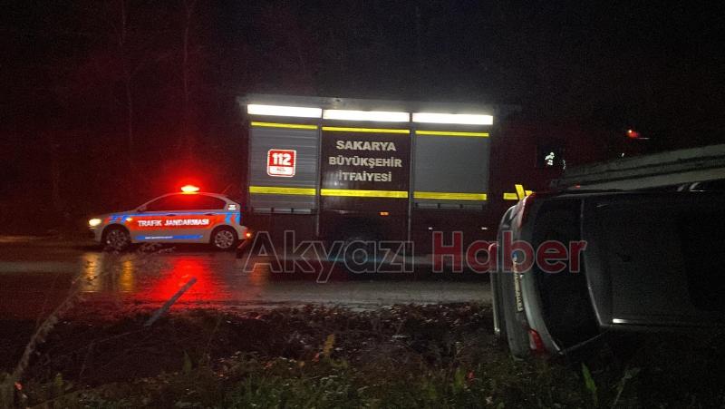 Cip bariyerlere girdi 1 yaralı