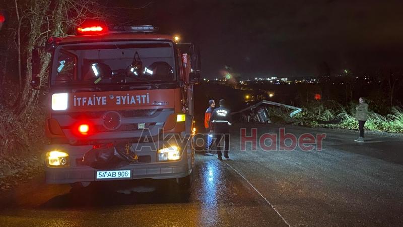 Cip bariyerlere girdi 1 yaralı