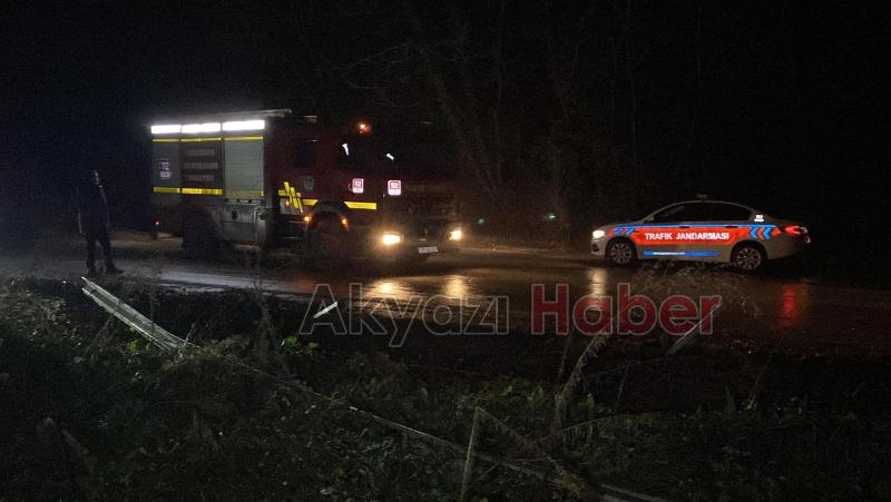 Cip bariyerlere girdi 1 yaralı