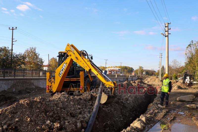 Karacasu Caddesi’nde altyapı tamam