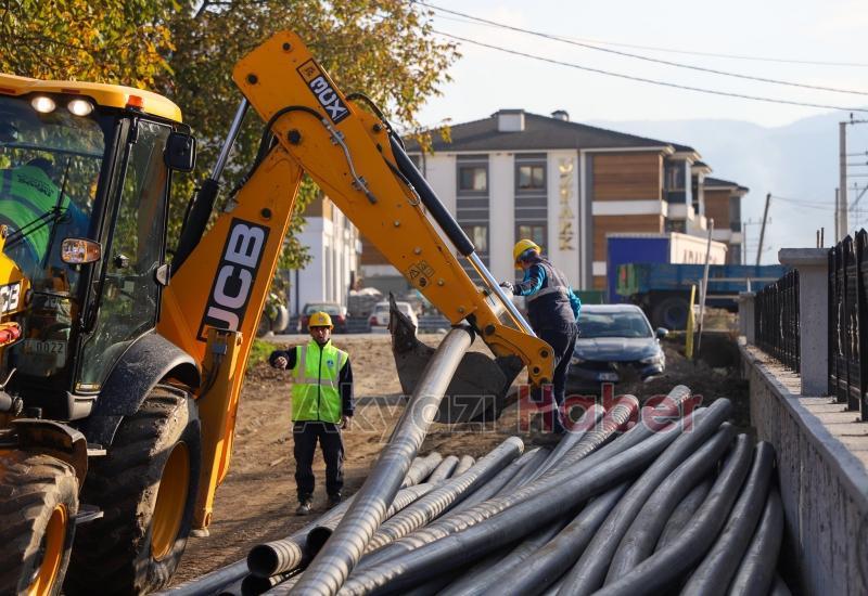 Karacasu Caddesi’nde altyapı tamam