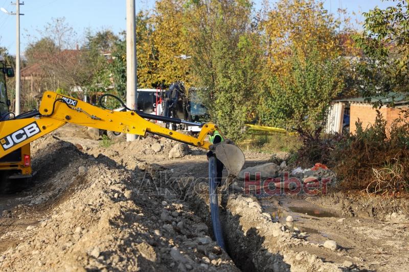 Karacasu Caddesi’nde altyapı tamam
