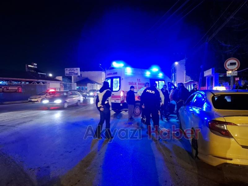 Yaşlı Kadın Ticari Taksiye Çarptı