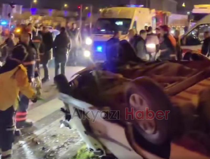 Otomobiller çarpıştı: 1'i ağır 4 yaralı