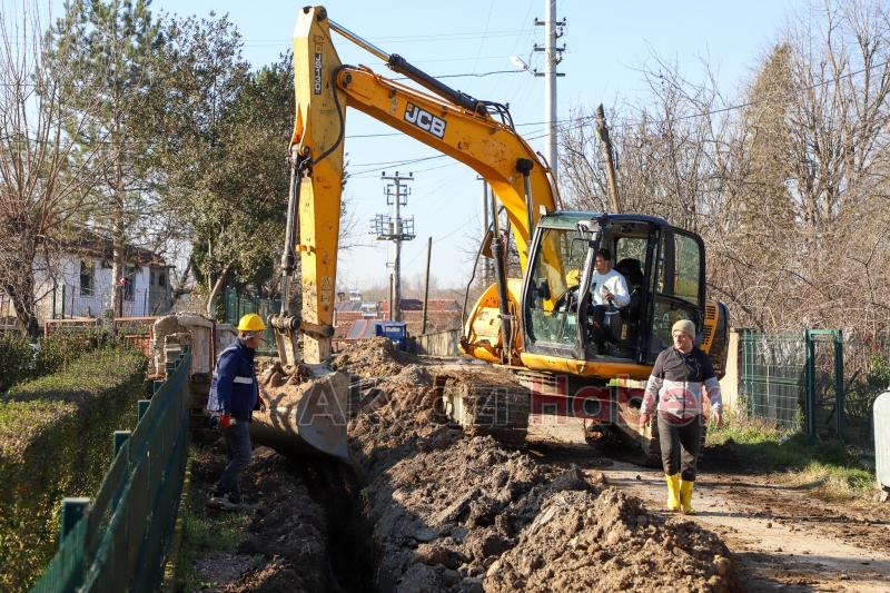 SASKİ'den Mesudiye'de alt yapı çalışması