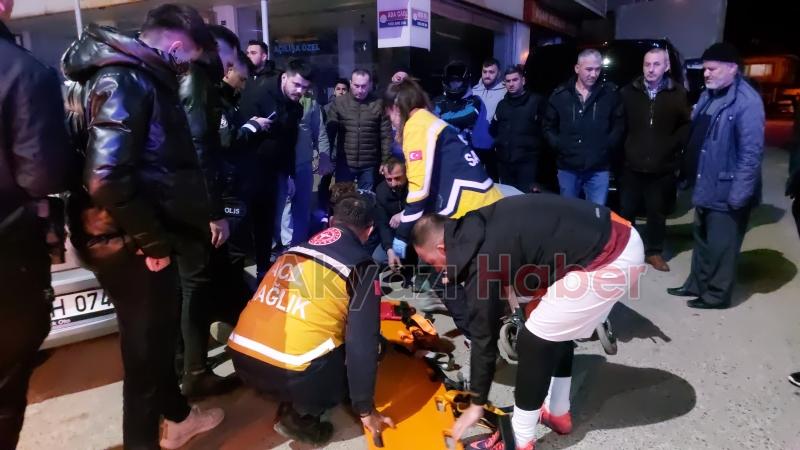 Bisikletli çocuk kazada yaralandı