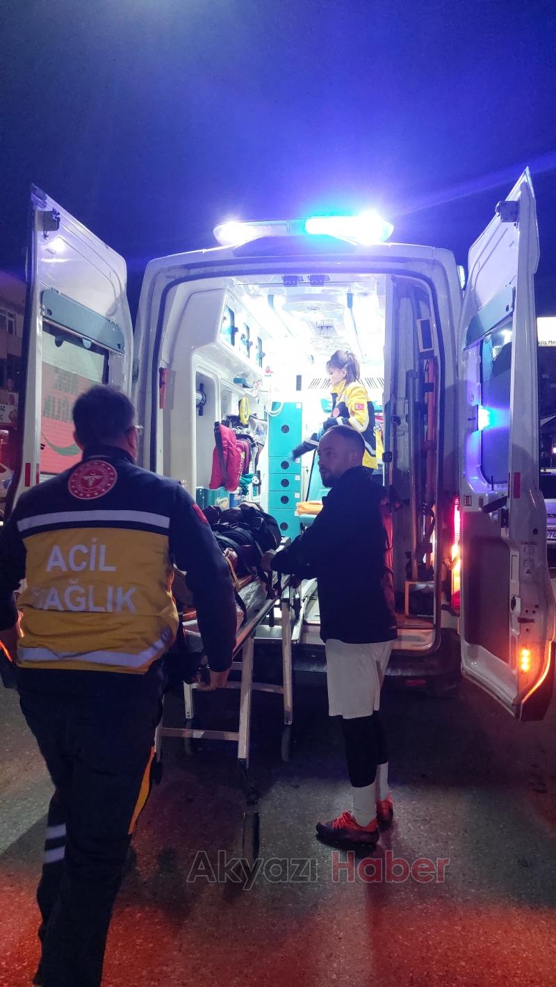 Bisikletli çocuk kazada yaralandı