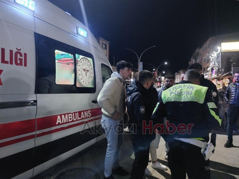 Bisikletli çocuk kazada yaralandı